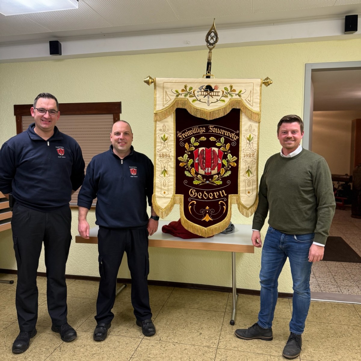 Landtagsabgeordneter Appel: 500 € für Restaurierung der Fahne der Feuerwehr&nbsp;Gedern