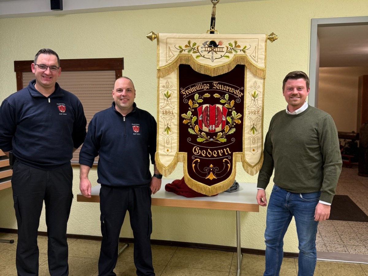 Landtagsabgeordneter Appel: 500 € für Restaurierung der Fahne der Feuerwehr&nbsp;Gedern