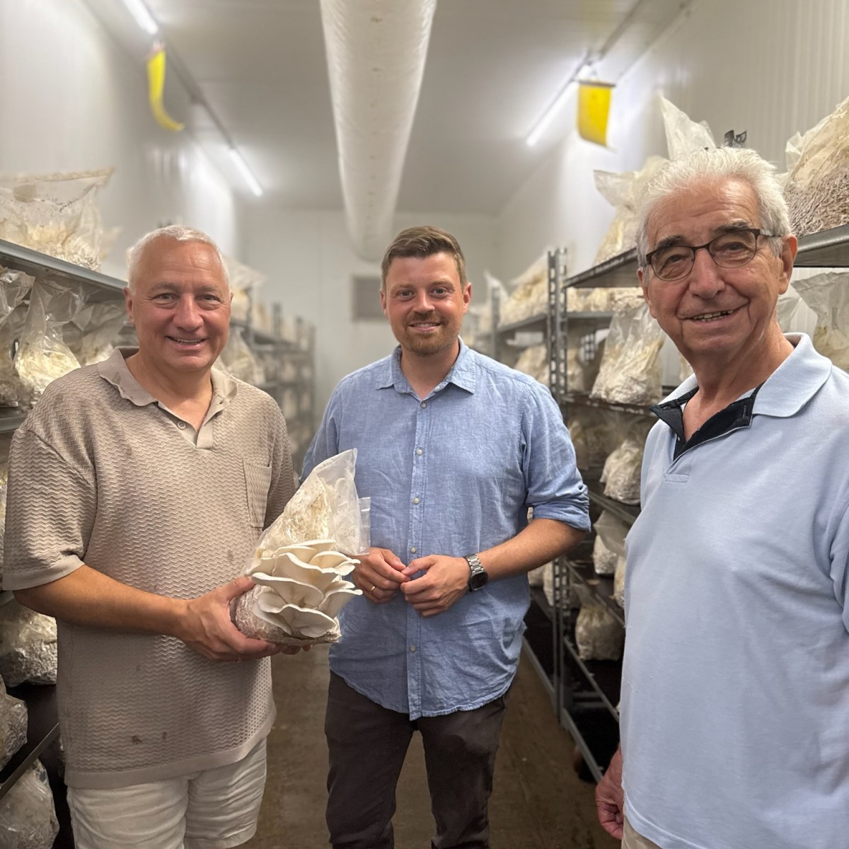 Von Limeshain in die ganze Welt: Landtagsabgeordneter Appel setzt #WIRtschaftsTour bei MycoVital Gesundheits GmbH&nbsp;fort
